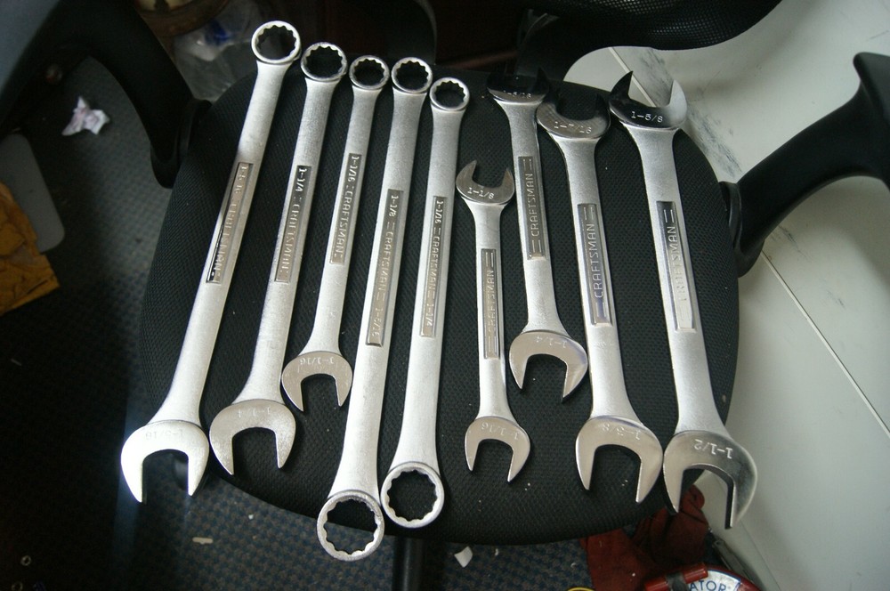 CRAFTSMAN 9 PIECES  BOX OPEN-BOX WRENCHES SERIES A-AF