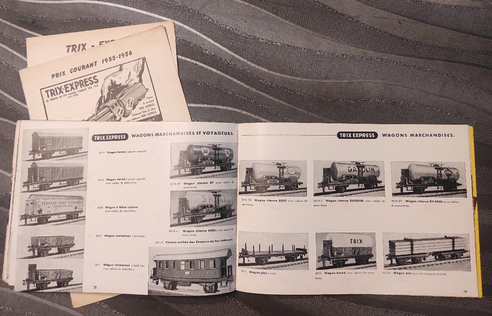 1955 TRIX EXPRESS catalogue + model railroad HO train tariff