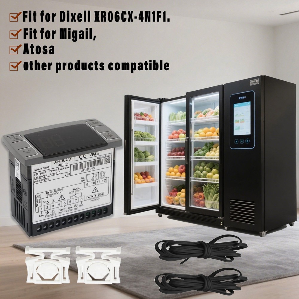 For Dixell Temperature Controllers XR06CX-4N1F1 with Sensor Probe