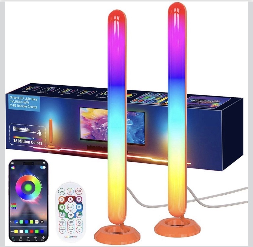 Smart LED Light Bars,TVLEDICWW TV Backlight with Double Light Beads, App Control