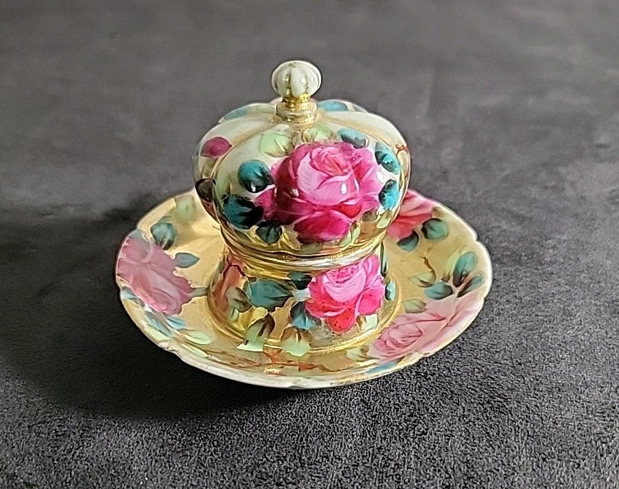 Nippon Match Strike, Unmarked, Hand Painted Roses