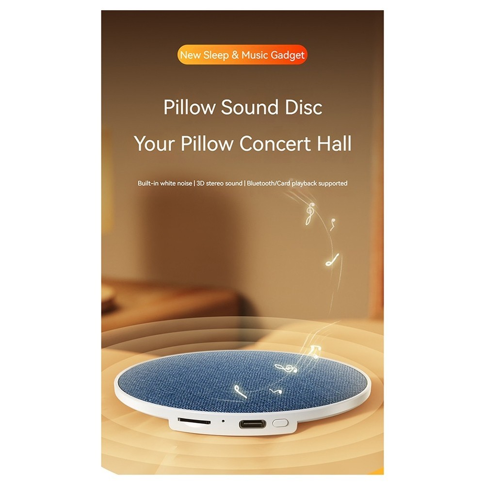 Bluetooth Bedroom Pillow Speaker, Under Pillow Sound Machine with White2012