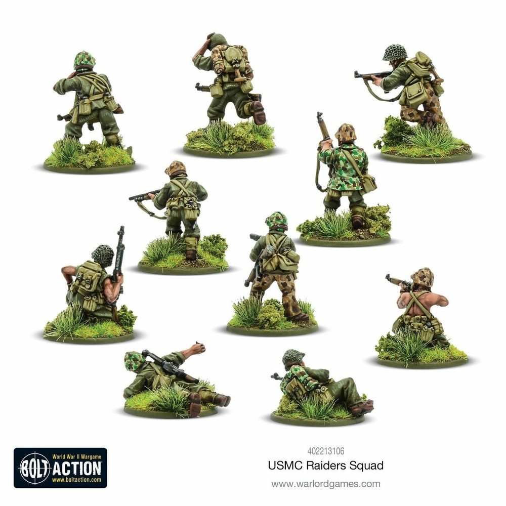 Bolt Action: US Marine Raiders Squad