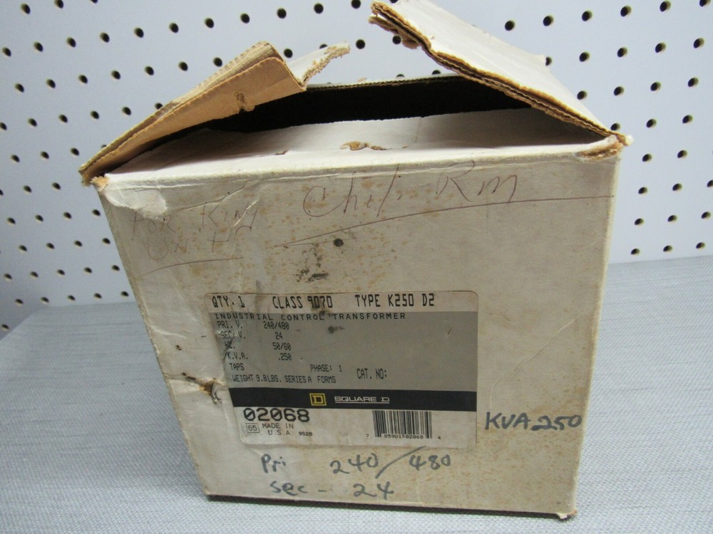 Square D Class 9070 Type K250 D2 Ser A Industrial Control Transformer
