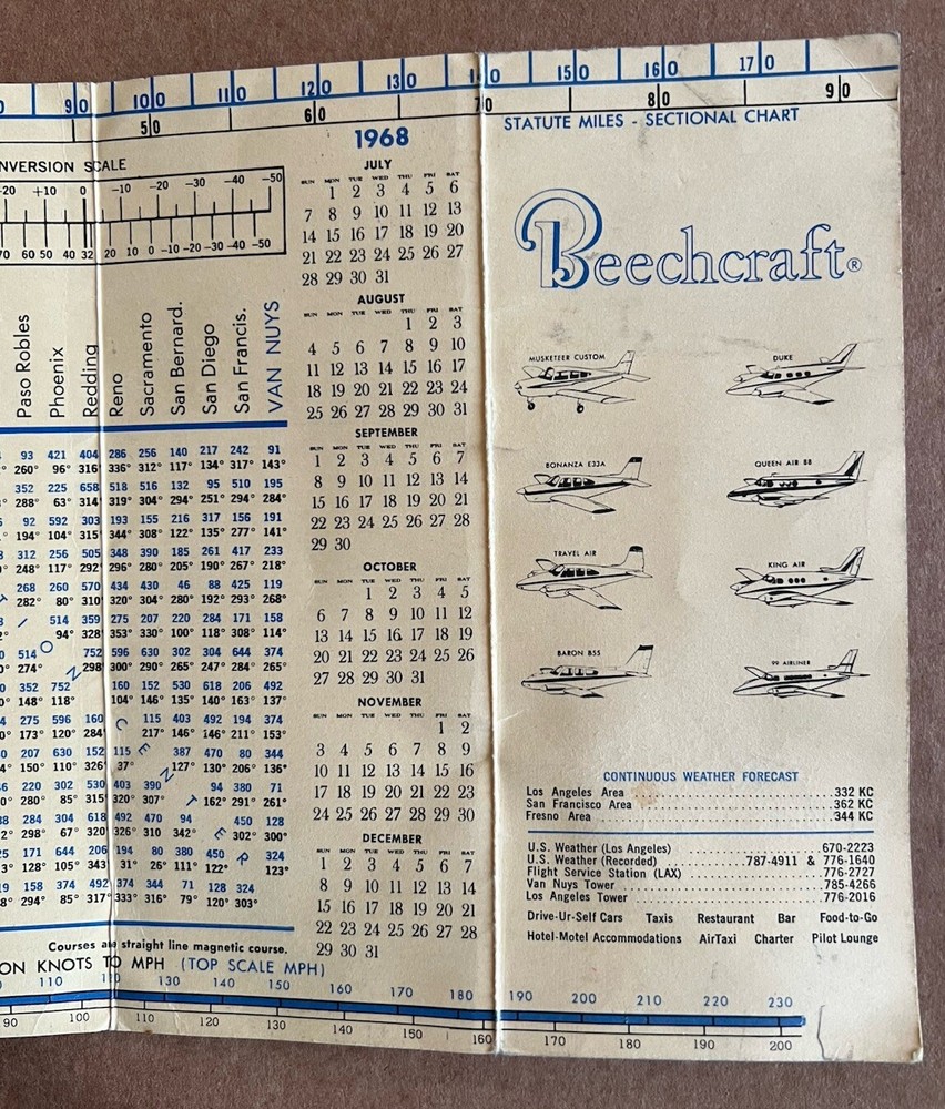 Norm Larson 1968 Beechcraft Aviation Brochure