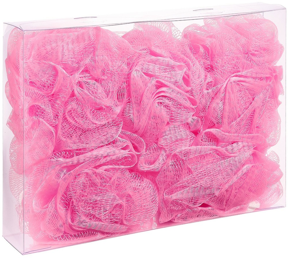 BRUBAKER - Bath & Shower Sponge - Exfoliating Mesh Pouf Loofah