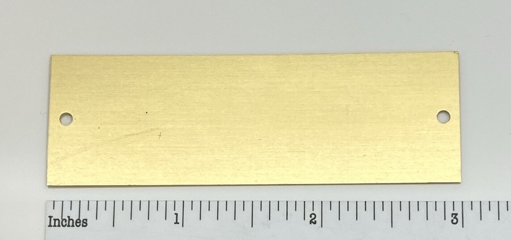 Custom Engraved Solid Brass Bugera Badge - PAIR