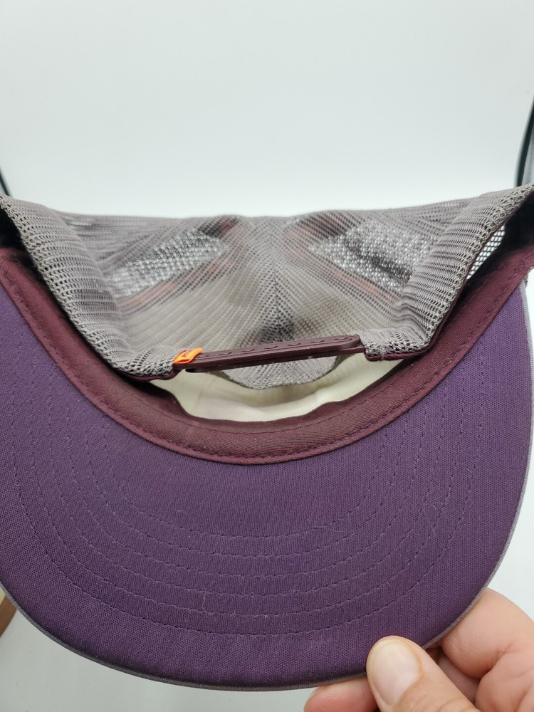 Fly Racing Snapback Mesh Trucker Inversion Hat Purple Gray Cap Adjustable