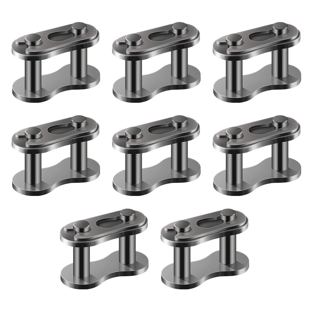 High-Quality 8-Pack Roller Chain Connector Links for Bikes, Pit ATVs, Mini Bikes