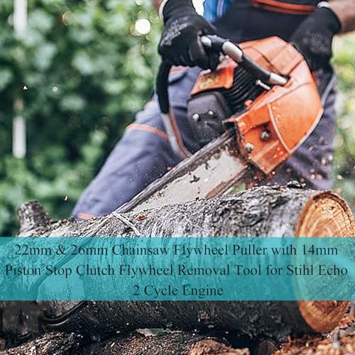 22mm & 26mm Chainsaw Flywheel Puller Flywheel Puller with Piston Stop Clutch