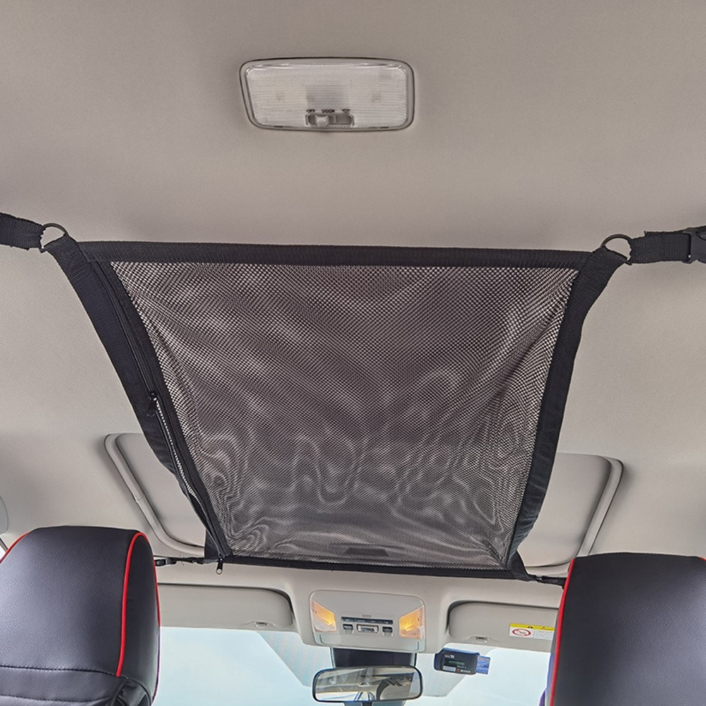 Fit Ford Double Layer Cargo Net Interior Ceiling Storage Rooftop Envelope Mesh