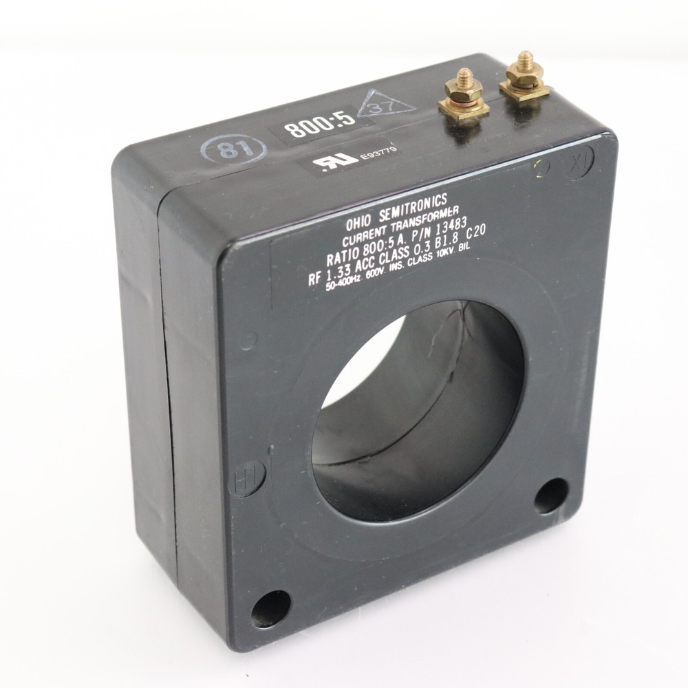 Ohio Semitronics Current Transformer Ration 800:5A P/N 13483