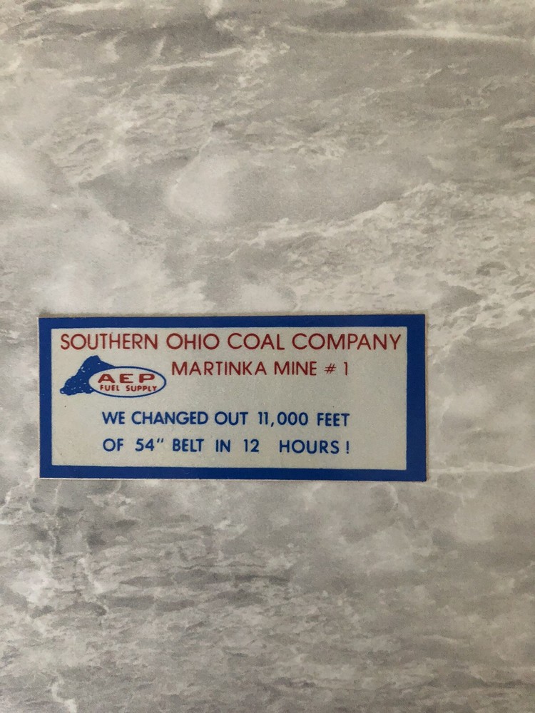 coal mining stickers nice older coal company