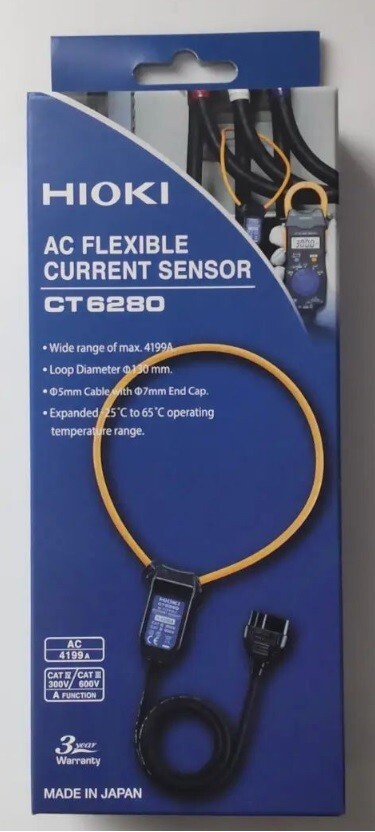 HIOKI AC FLEXIBLE CURRENT SENSOR CT6280