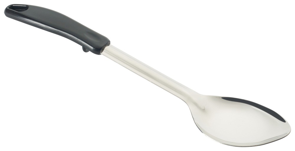 13" Solid Basting Spoon, Stop Hook Plastic Hdl, S/S (12 Each)