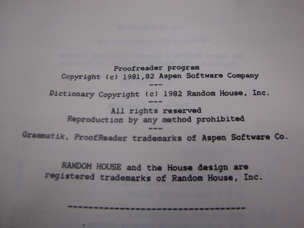 Vintage Proof Reader Software 8" Floppy Disk & Booklet for IBM - JD410