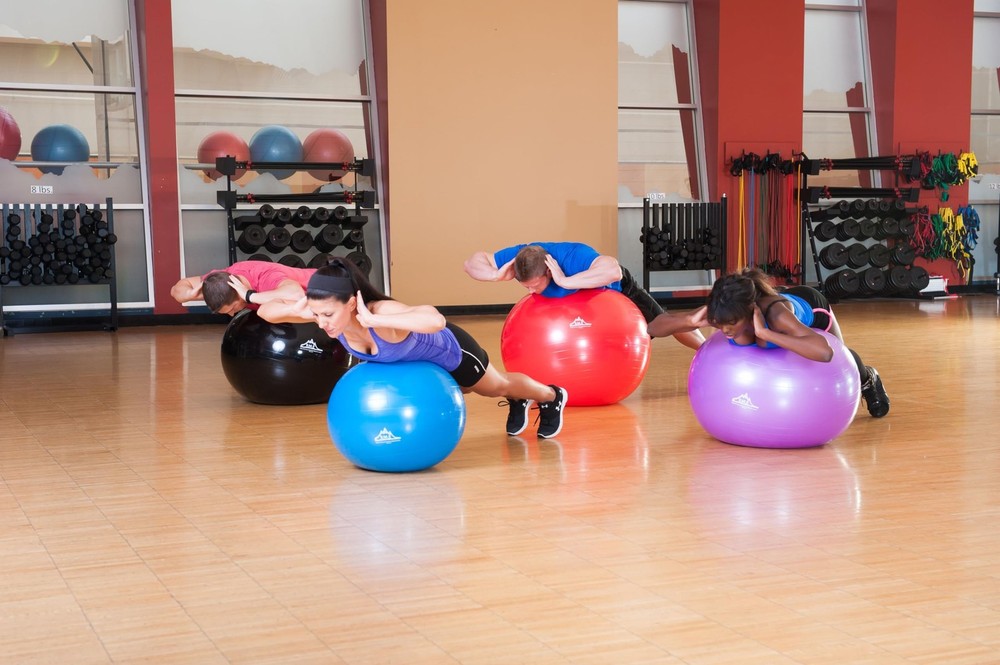 Exercise Stability Yoga Ball, Foot Pump, Ball Plug, Plug Puller, 2000 Lbs Sta...