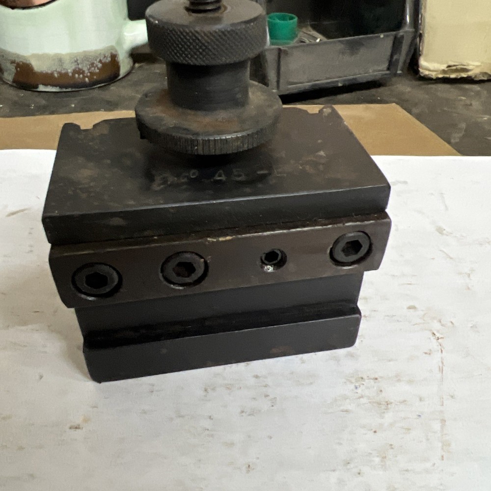 Enco 45 E Quick Change Tool Post Holder Block Wedge Turning Tool