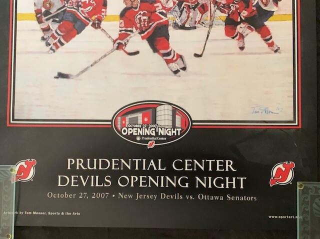 10-27-2007 PRUDENTIAL CENTER NEW JERSEY DEVILS VS. SENATORS OPENING NIGHT POSTER