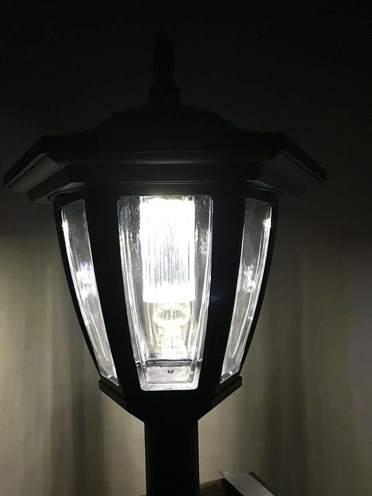 2pcs Solar Post Cap Light Hexagon w/ Super Bright SMD LED Wall Mount/4"/ 5" / 6"