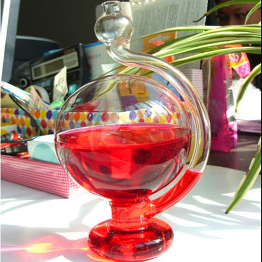 Storm Glass Weather Forecaster - Modern Home Ornament Visual Forecasting Tool