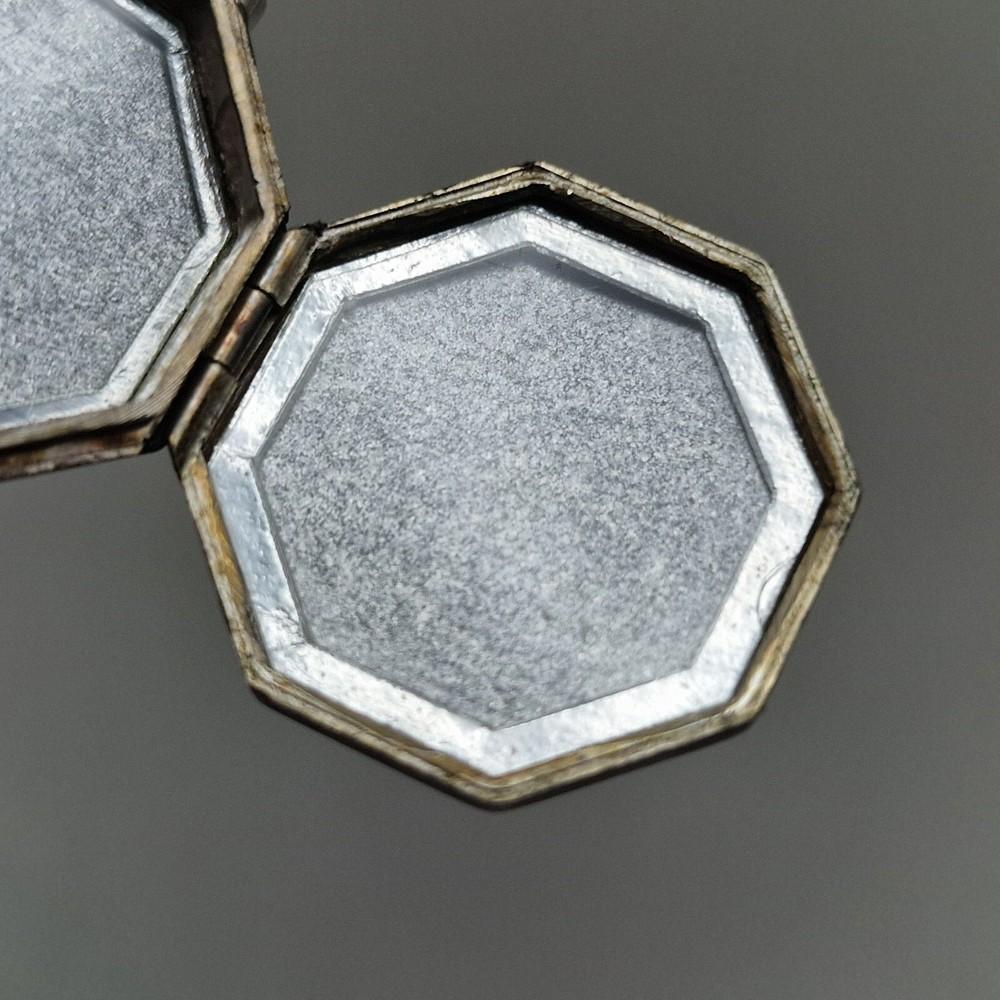 Vintage Sterling Silver Pretty Octagonal Locket Pendant