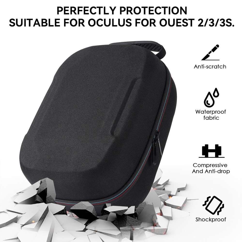 VR Carrying Case for Meta Quest 3, Oculus Quest 2, Pico 4 & Accessories