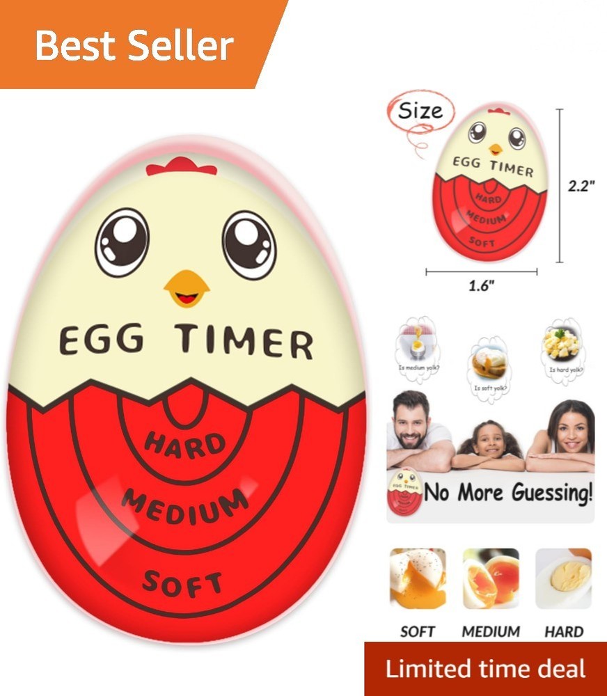 Red Egg Timer for Boiling Eggs: Clear Indicators for Perfect Doneness Every Time