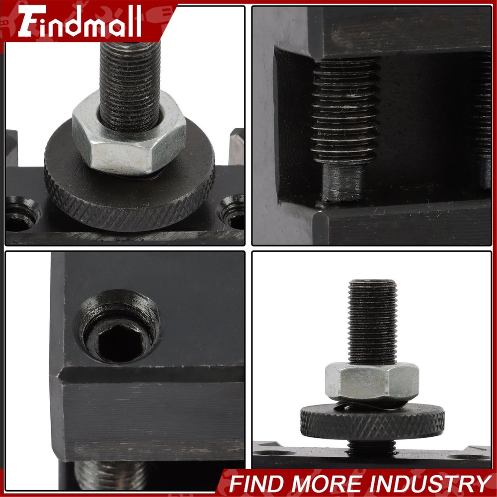 Findmall 6 Pcs BXA Tool Post Set 250-200 Complete Quick Change System for Lathes
