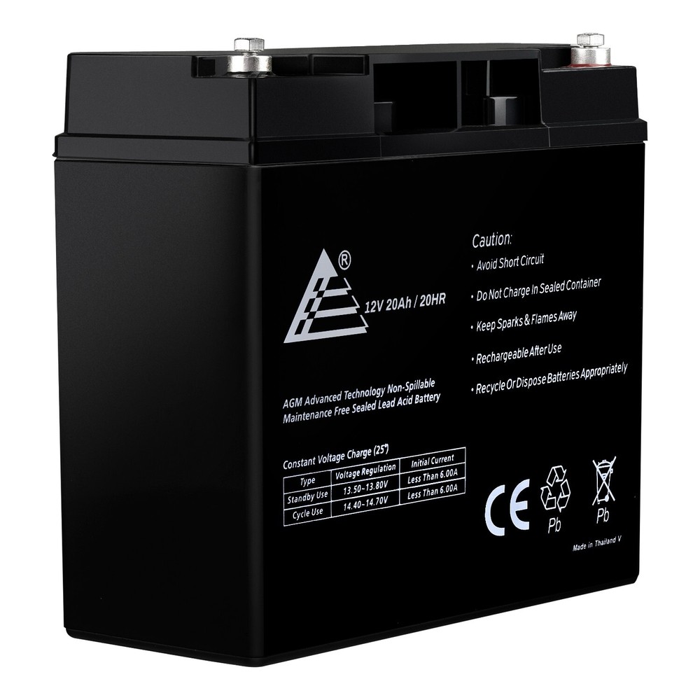 2 Pack: 12V 20AH Rechargeable SLA Replacement Battery for ES1230