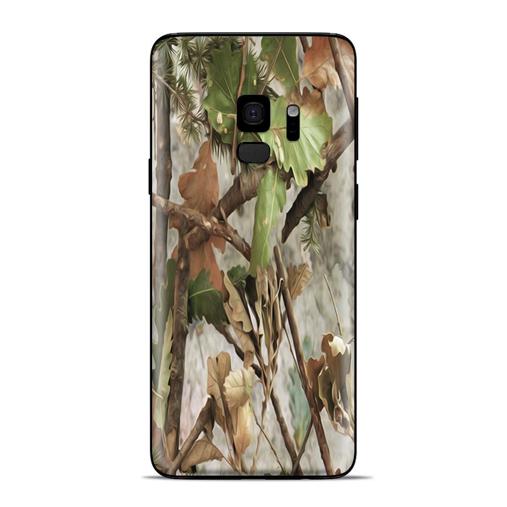 Samsung Galaxy S9 Skins Wrap - tree camo real oak