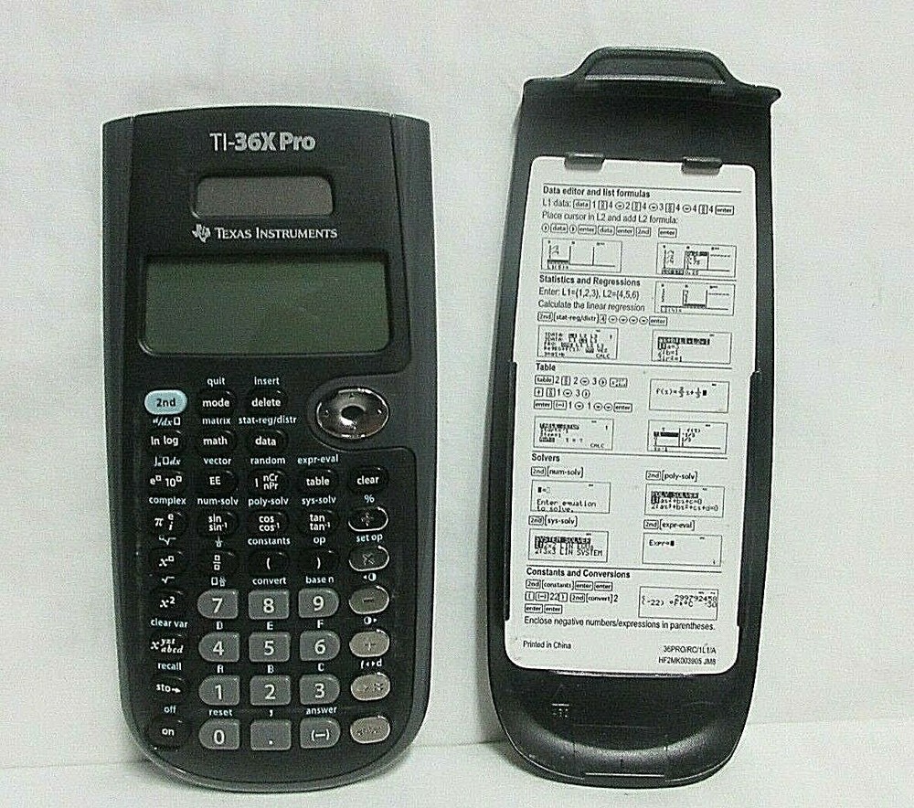 Texas Instruments TI-36X Pro Scientific Calculator Tested Works