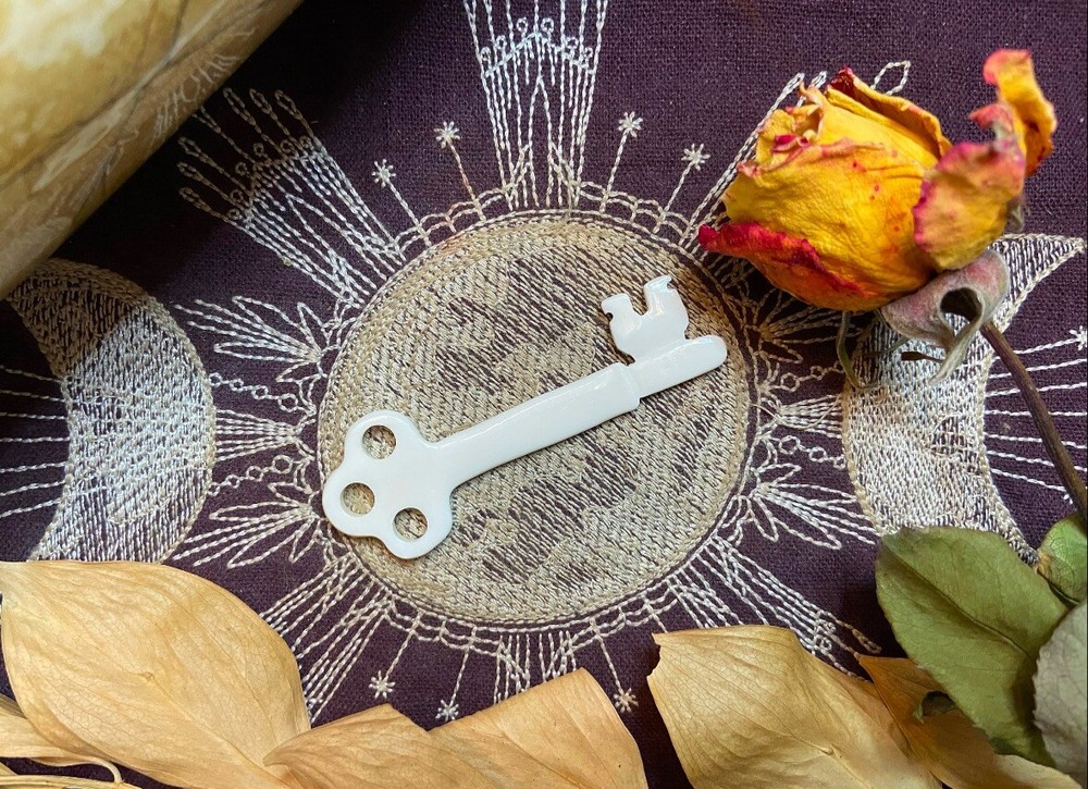 Bovine Bone Skeleton Key, Ethically Sourced Cow Bone, Natural Bone