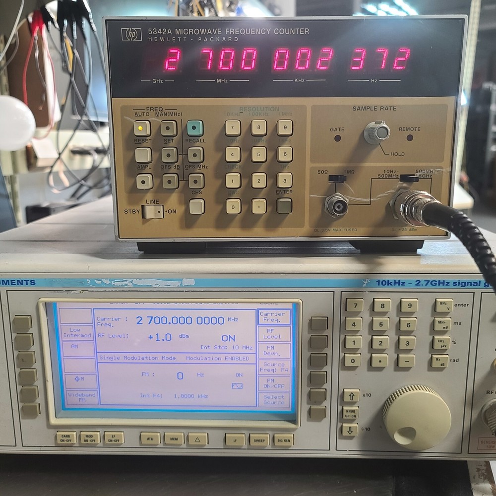 HP HEWLETT PACKARD 5342A 18GHz MICROWAVE FREQUENCY COUNTER