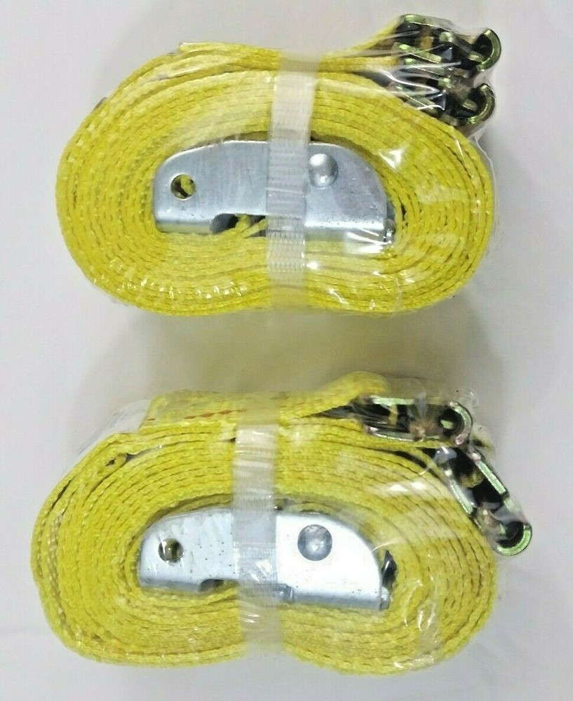 2 E-Track Straps, 2" x 12' Cam Buckle Cargo Tie-Down Straps