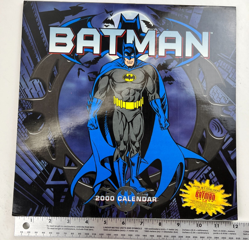 2000 Batman Calendar, DC Comics, No Marks 12"x12"