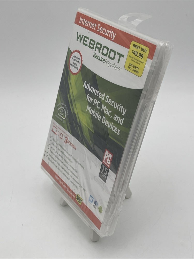 Webroot SecureAnywhere Internet Security - Full Version for Windows & Mac WBR00…