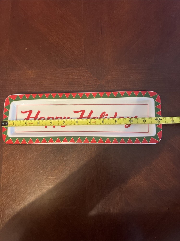 Appetizer Christmas Tray And Nutcracker Toothpick Holder Dei Happy holidays
