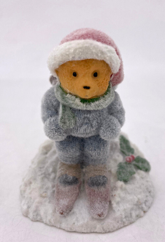 Possible Dreams Flocked Bear Skiing 3.25" #557355