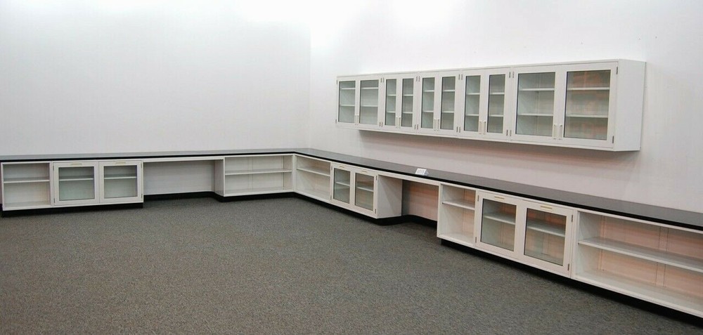 36' BASE & 15' WALL Chemical Resistant CABINET GROUP / CASEWORK / E1-499