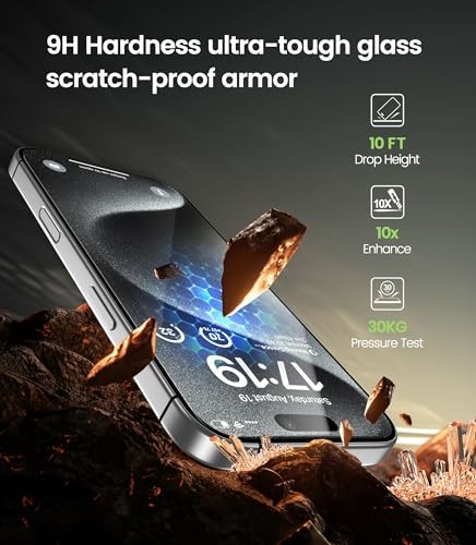 2-Pack Screen Protector for [6.1"] Eye iPhone 15 Pro Anti-Blue Light