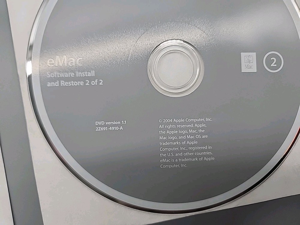 Apple eMac User Guide Software 2004 Install and Restore OS X 10.3.4