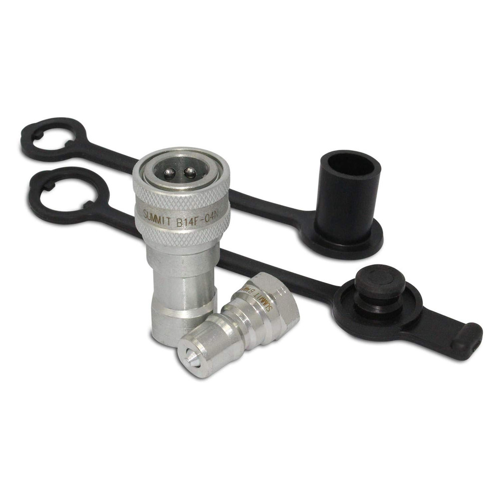 1/4" NPT Hydraulic Quick Disconnect Coupler Set ISO 7241-B