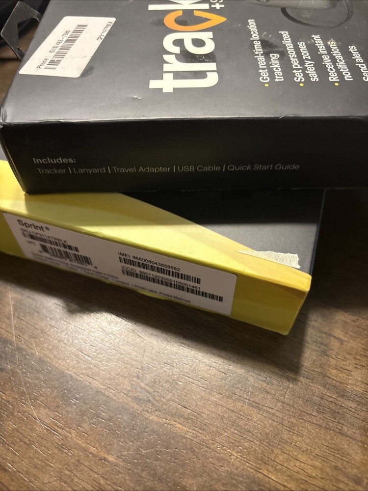 2 Sprint Tracker Safe & Found GPS Tracker Apple Android Compatible New/Sealed.