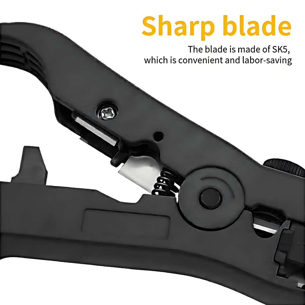 Multi-Functional Adaptable Easy to Install Network Cable Telephone Line Stripper