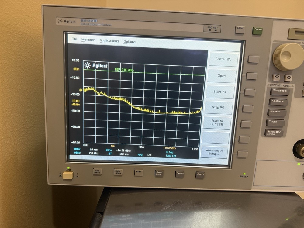 agilent 86140b optical spectrum analyzer
