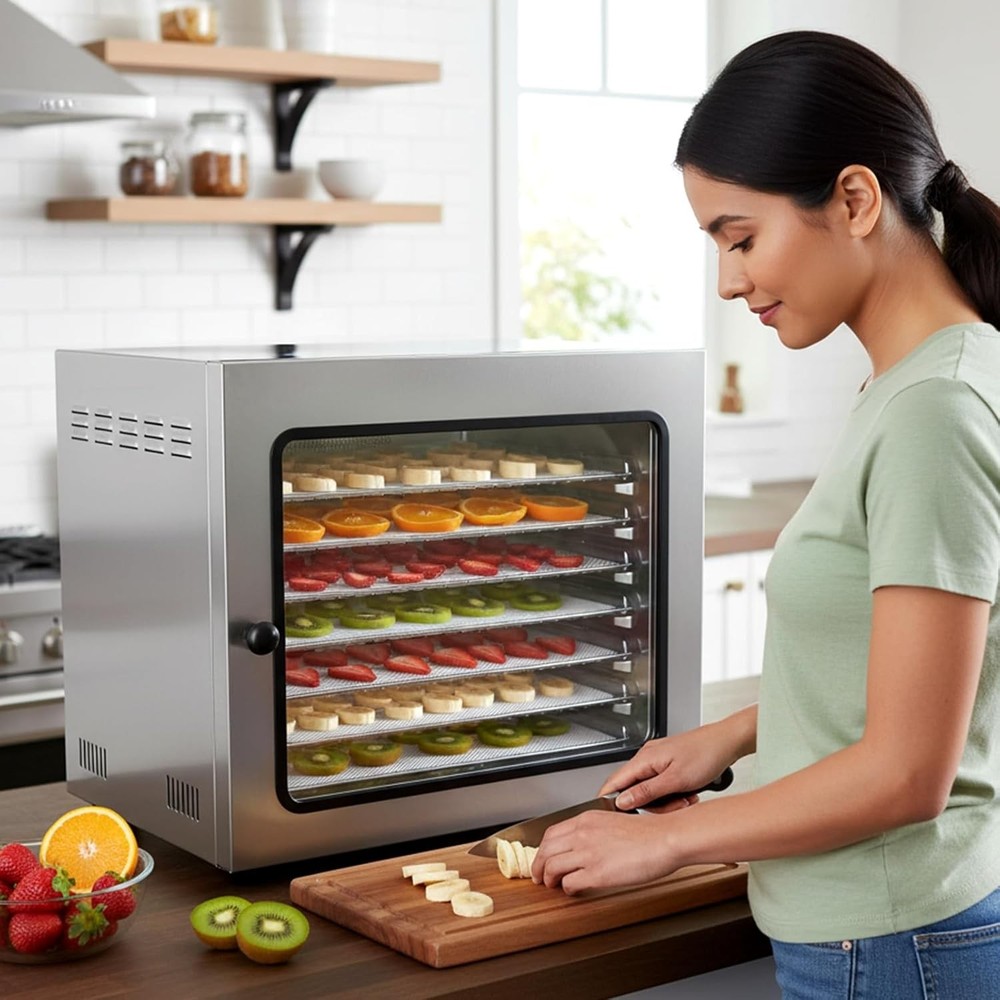 4 PCS Silicone Dehydrator Sheets, Dehydrator Sheets with Edge Dehydrators Trays