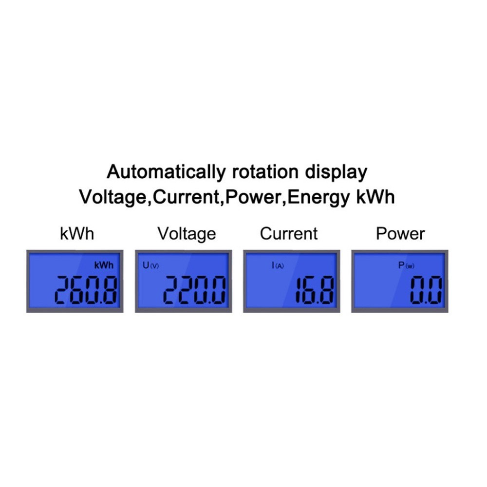 Electricity Meter Energy Meter 220V Electronic Single Phase Backlight