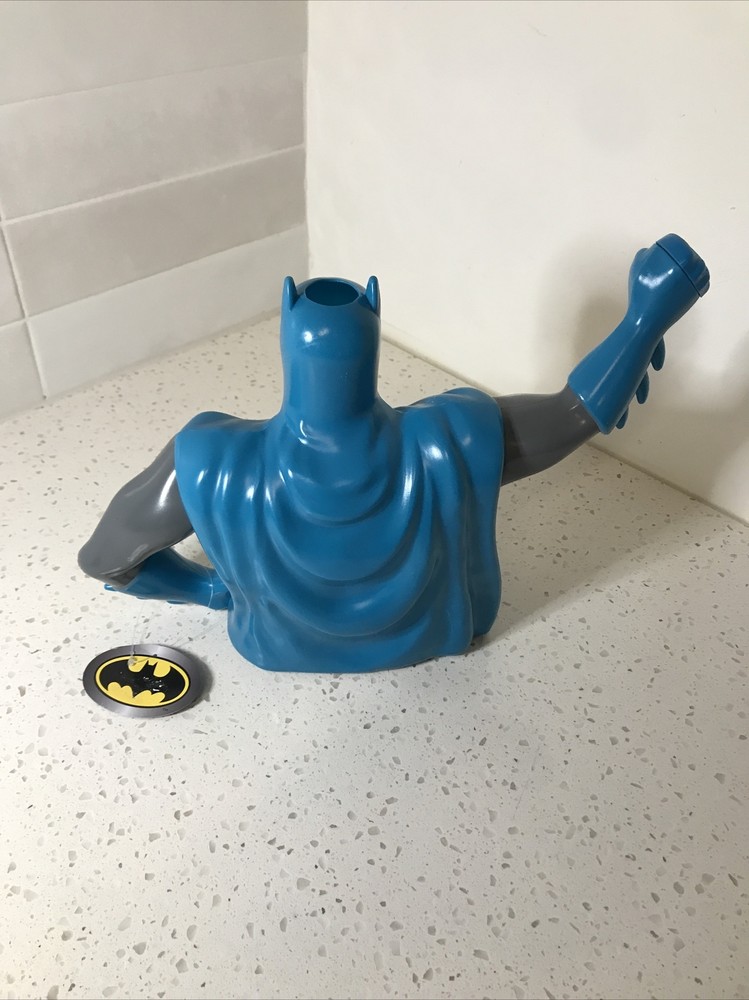 DC Comics Batman Plastic Watering Can Blue Cape New With Tag