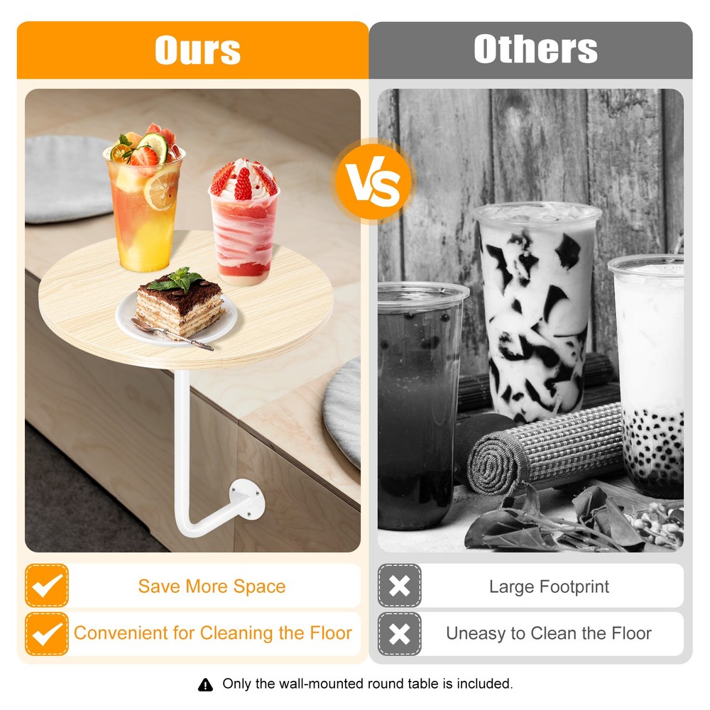 L-Type Coffee Table Bar Table Bar Height Pub Table Counter Table Wall Mounted